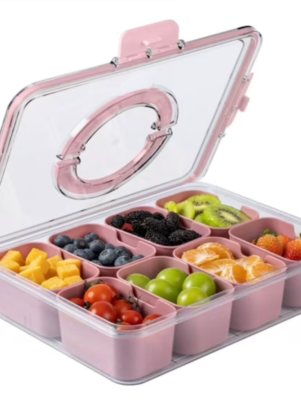 CWC Perfect On-The-Go Snackle Box with handle - Pink